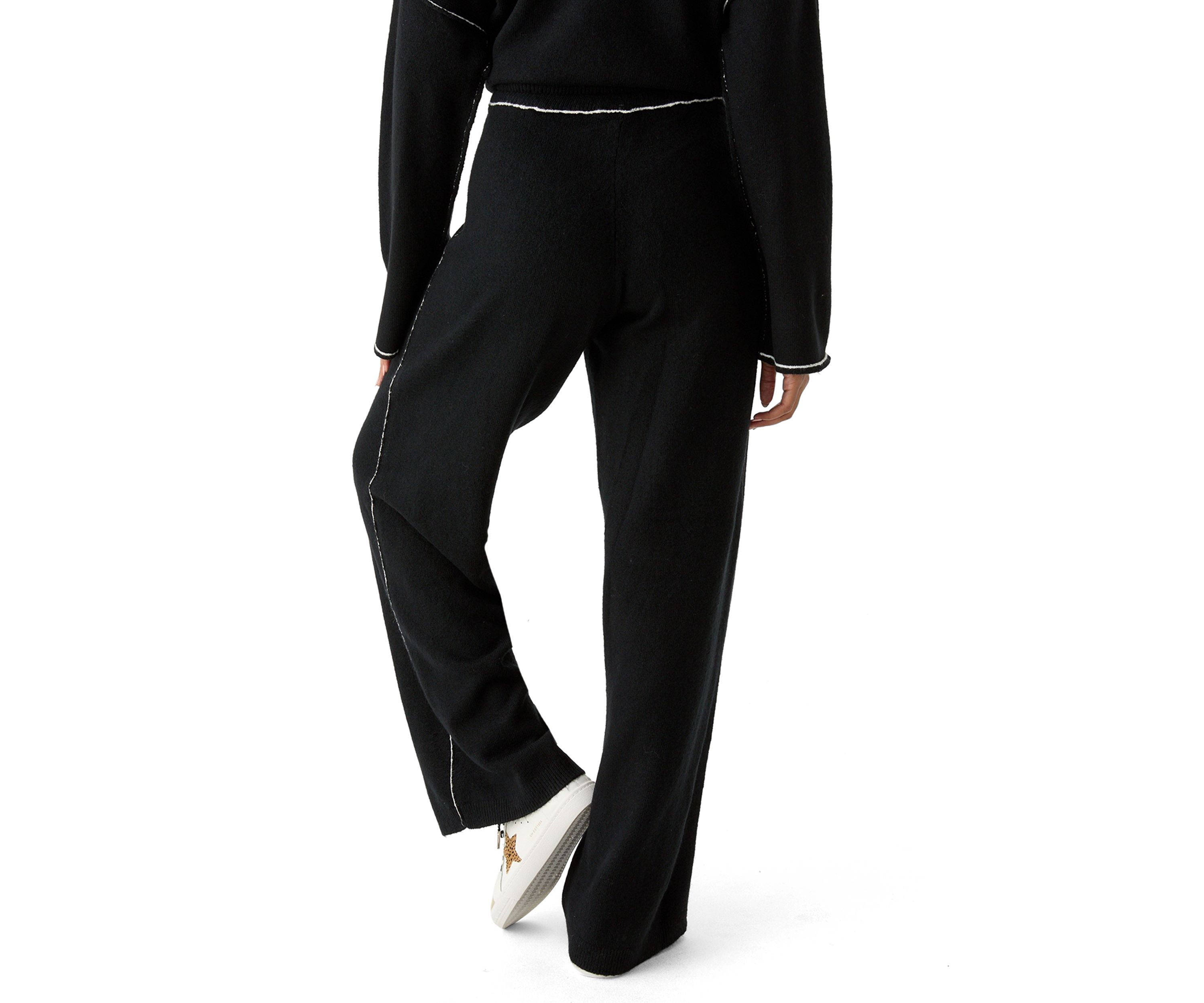 Womens Tipped Sweater Pants