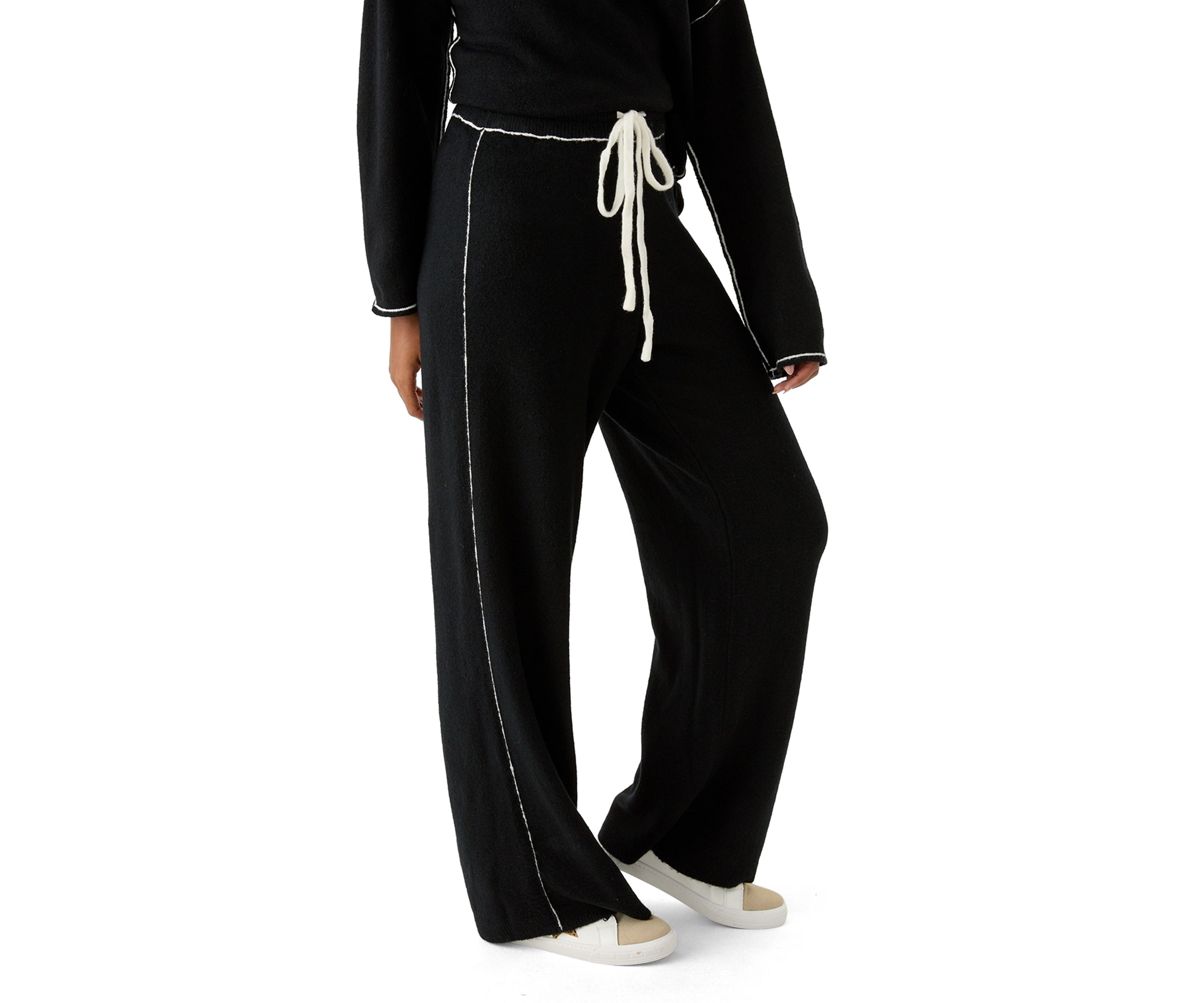 Womens Tipped Sweater Pants