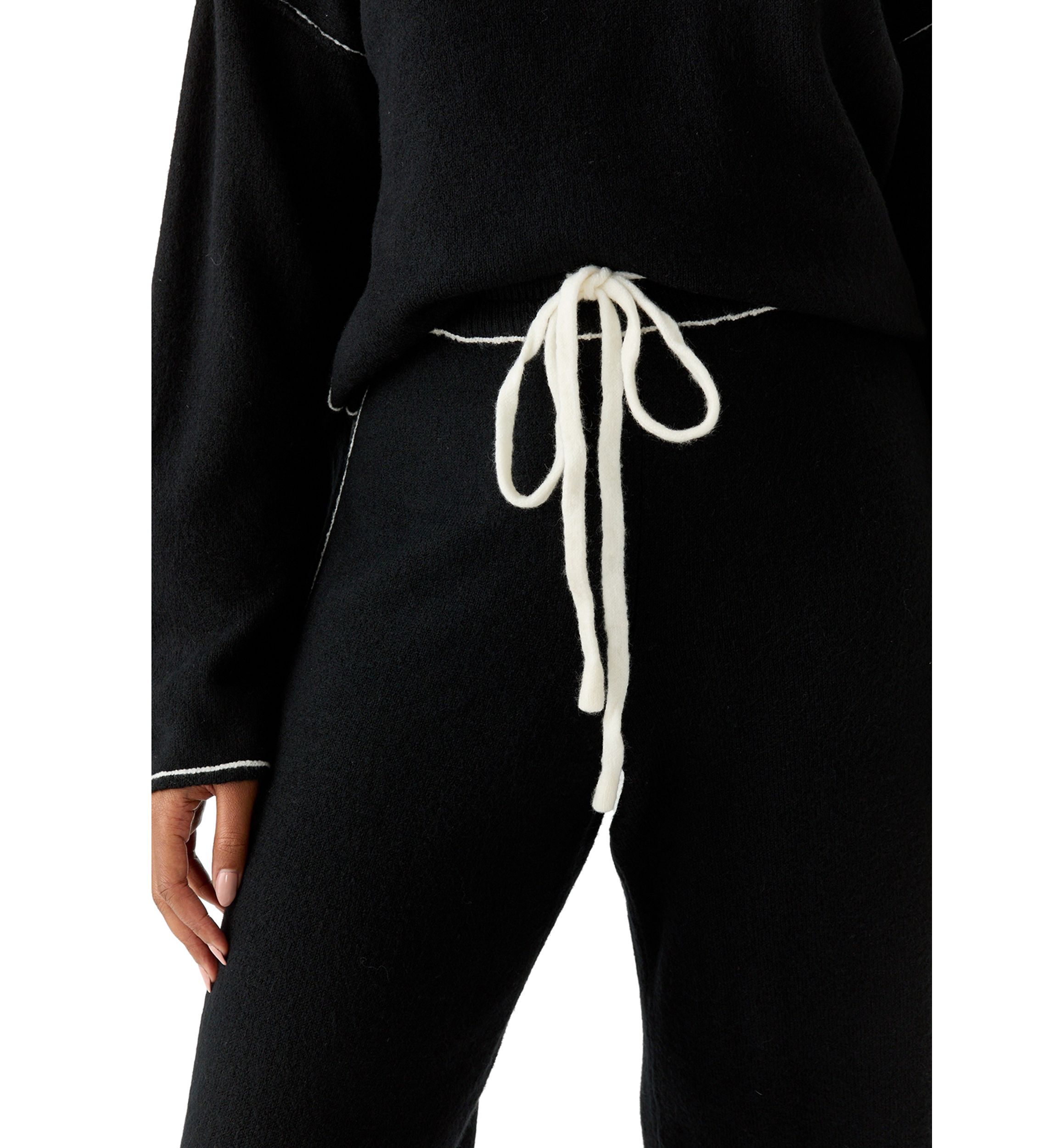 Womens Tipped Sweater Pants