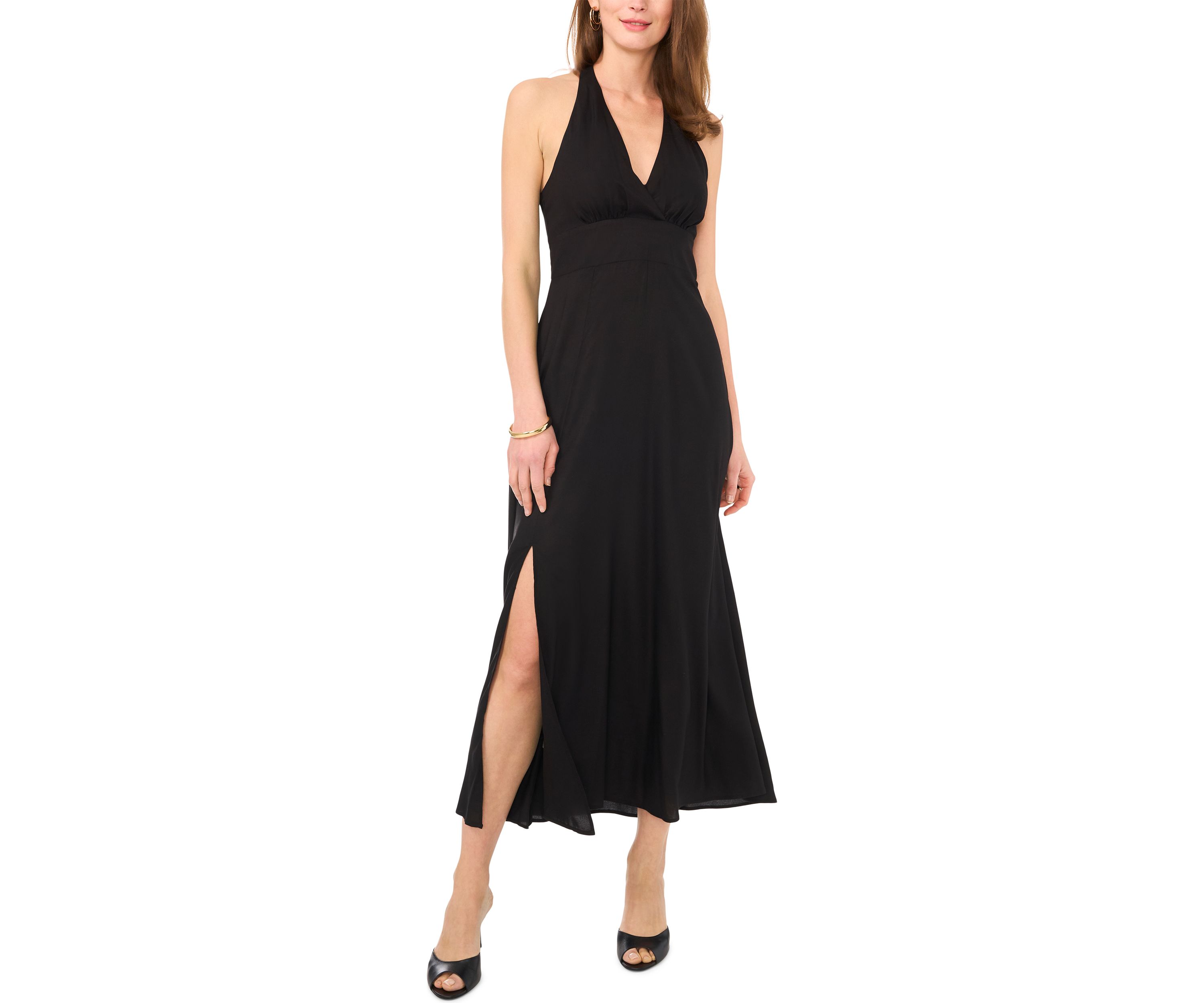 Womens Tiered Halter Dress