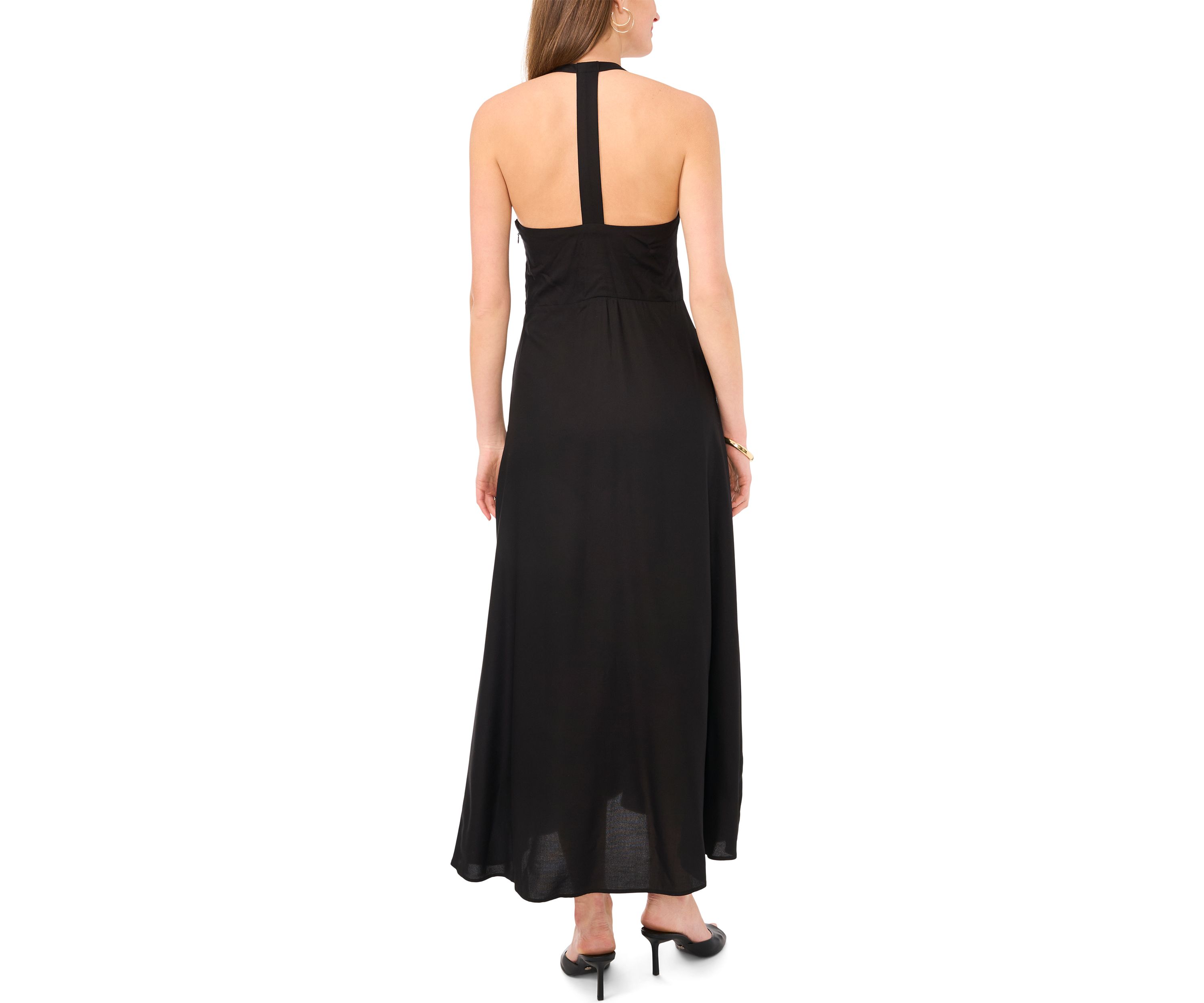 Womens Tiered Halter Dress
