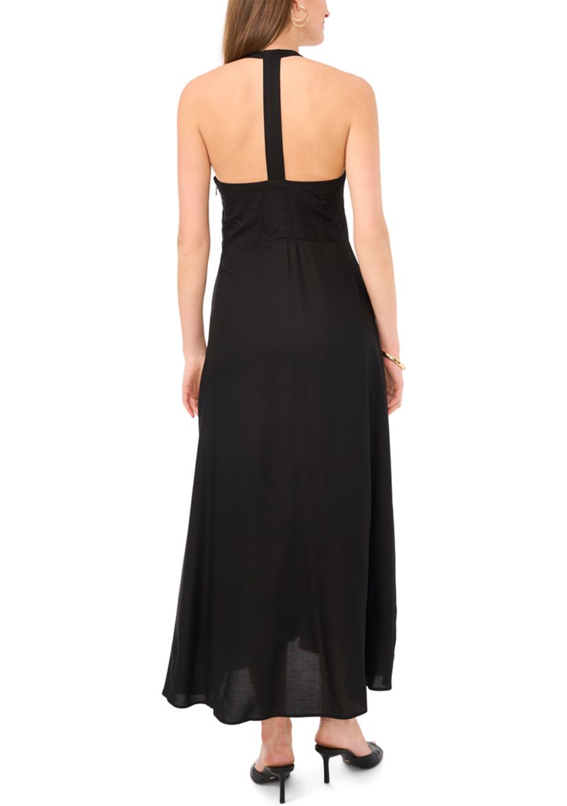Womens Tiered Halter Dress
