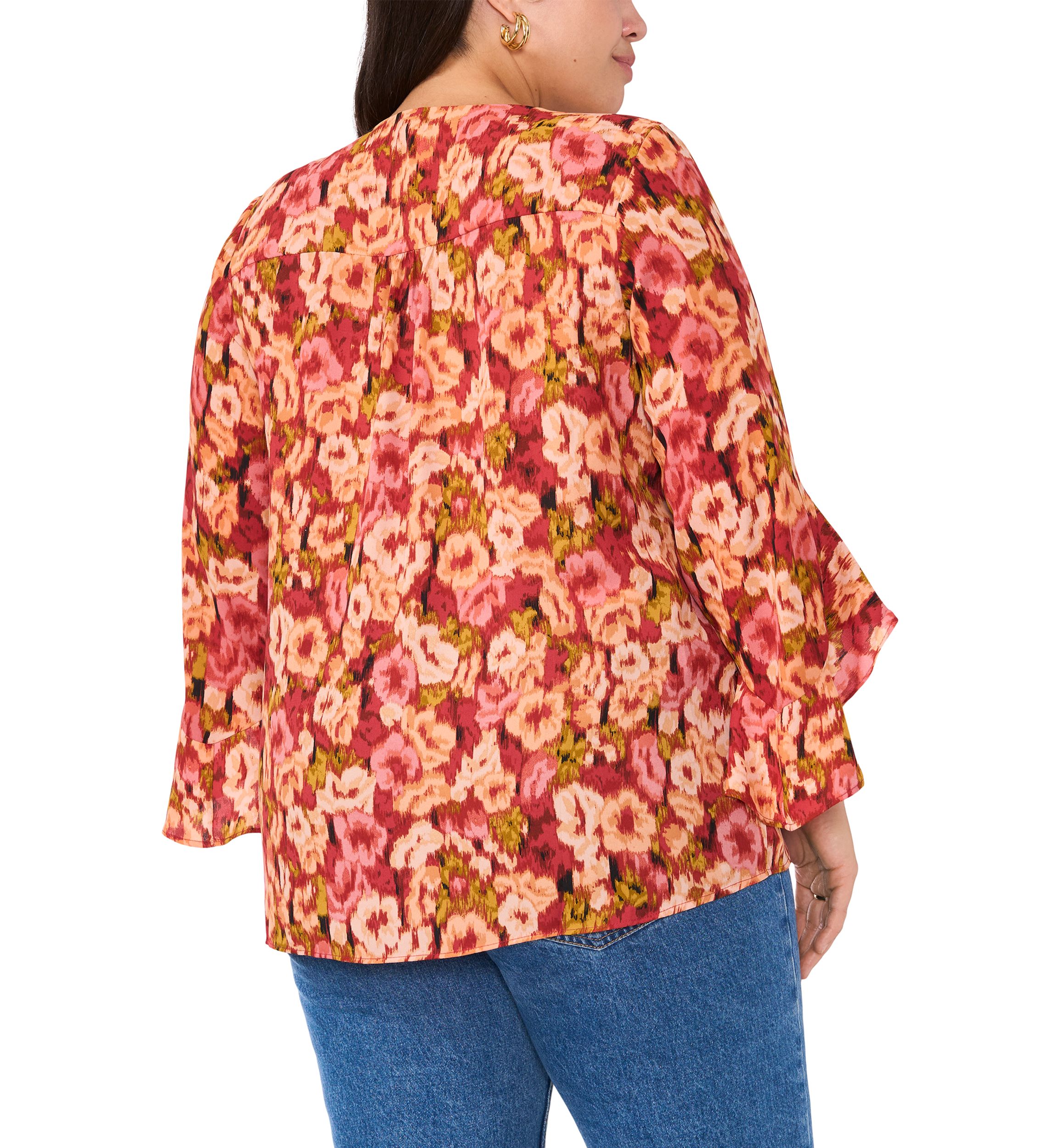 Plus Size Printed Blouse