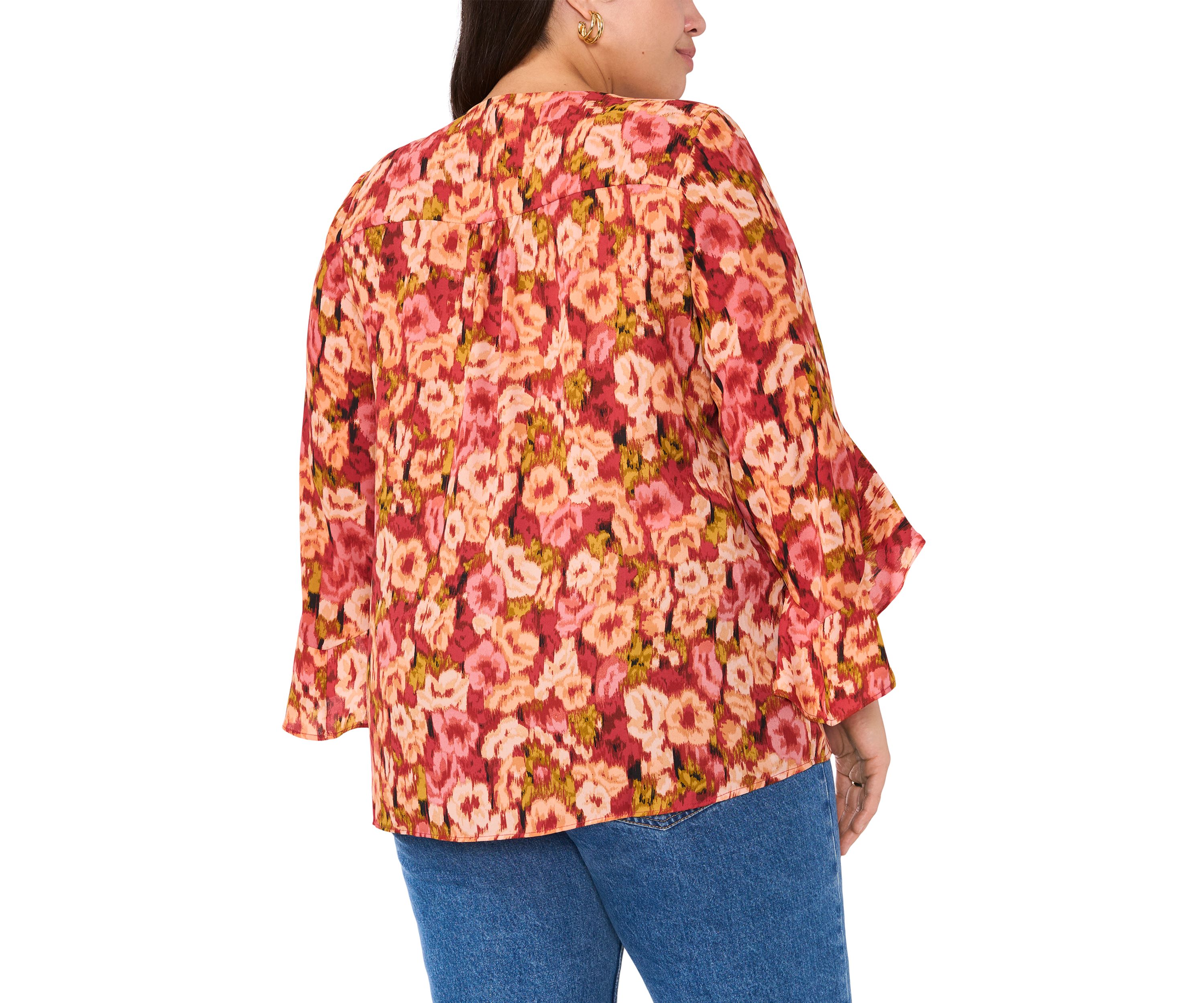 Plus Size Printed Blouse