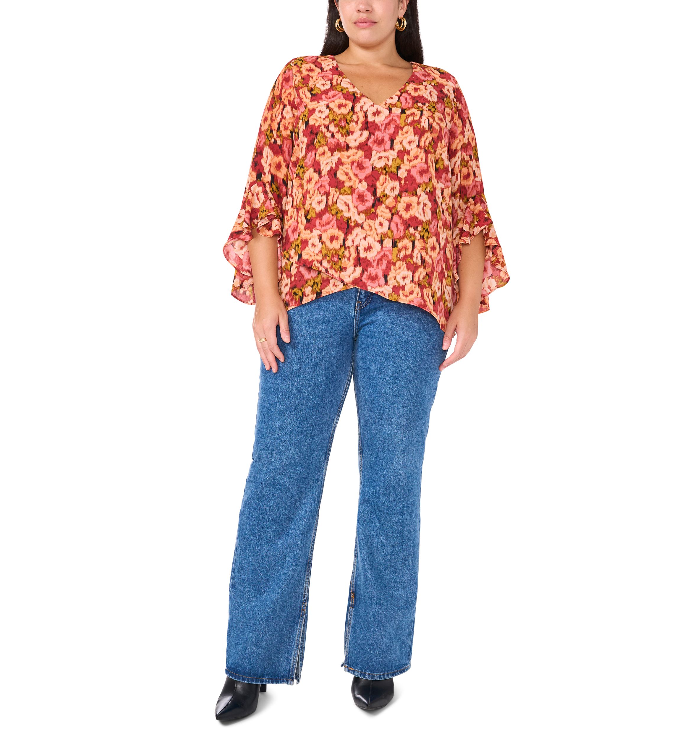 Plus Size Printed Blouse