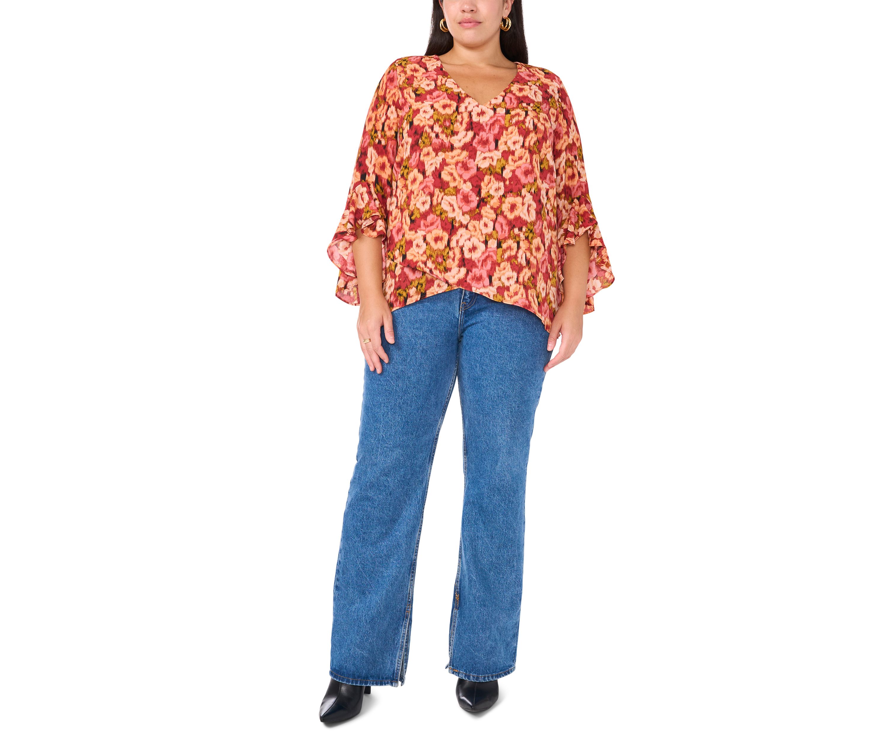 Plus Size Printed Blouse