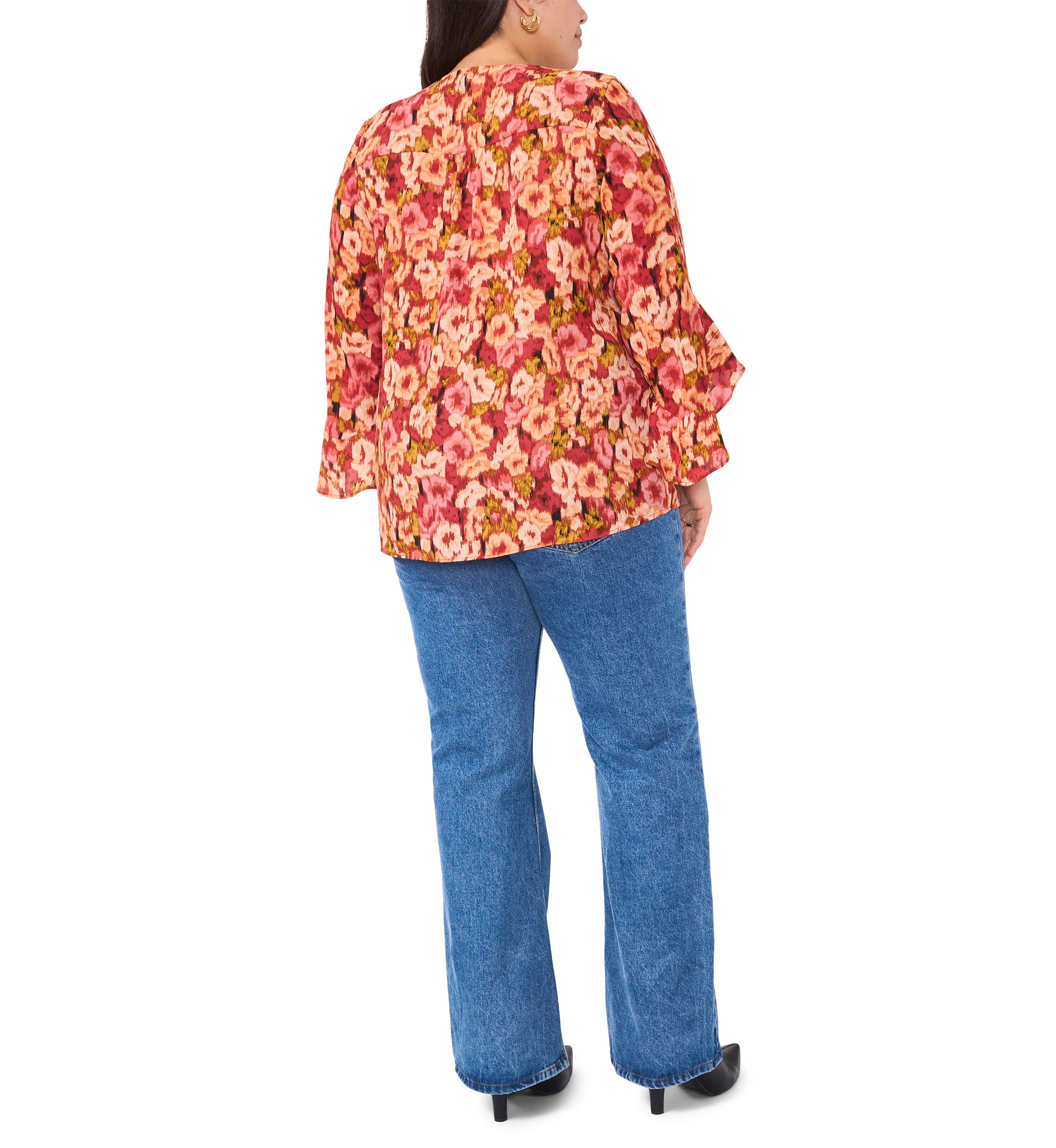 Plus Size Printed Blouse