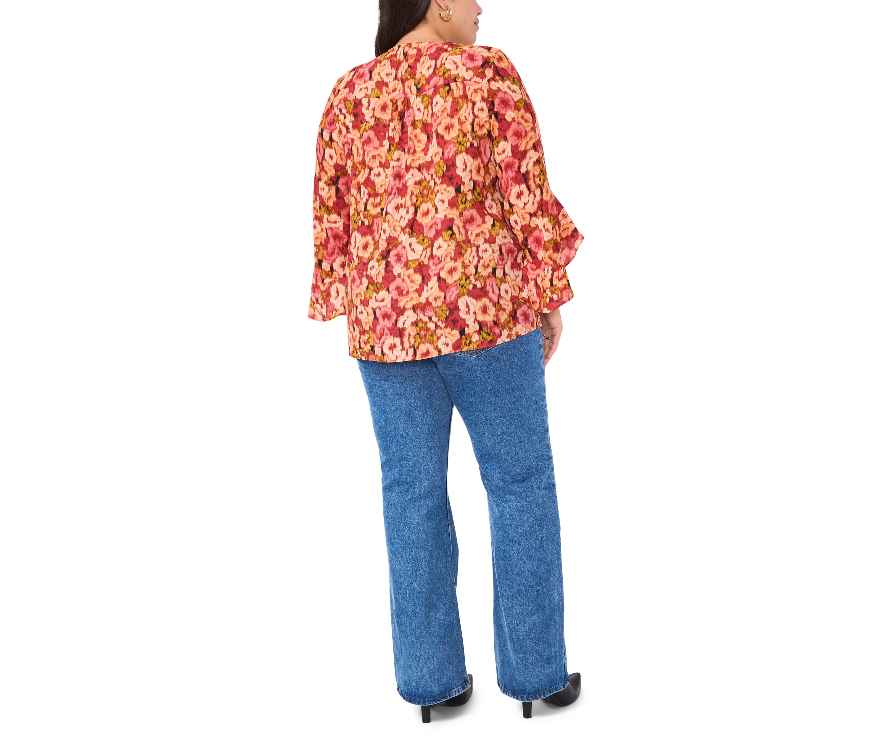 Plus Size Printed Blouse