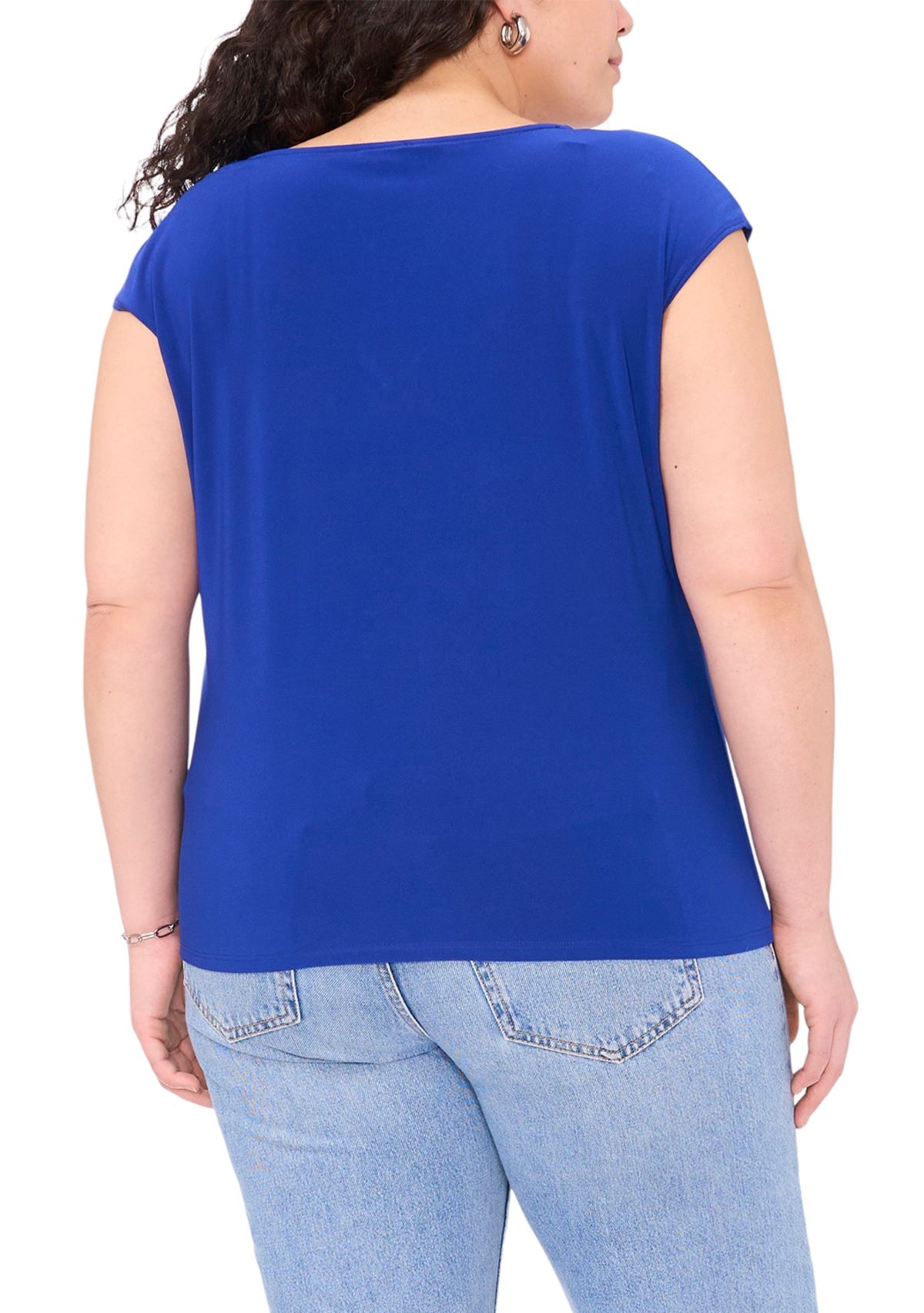Plus Size V-Neck Blouse