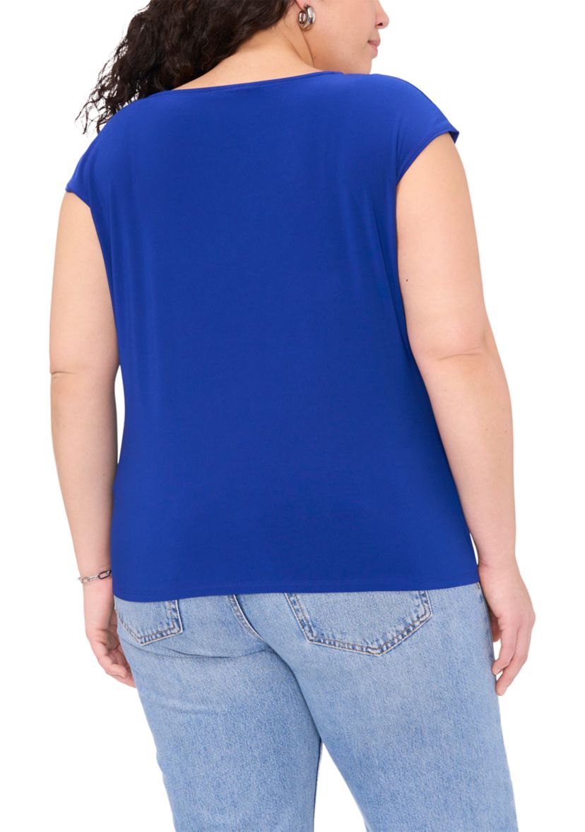 Plus Size V-Neck Blouse