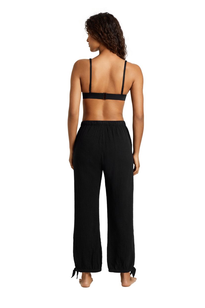 Double Gauze Ankle Tie Pant Cover Up