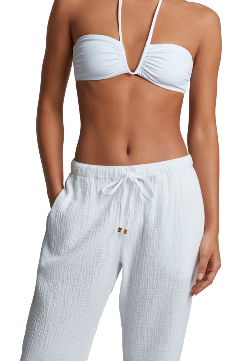 Double Gauze Ankle Tie Pant