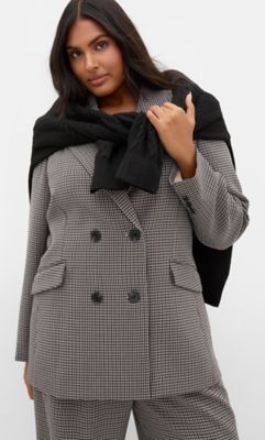 City Chic Women's Tiana Plaid Jacket