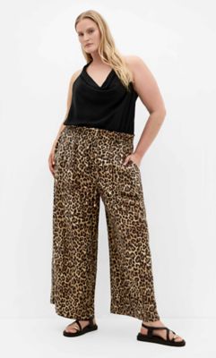 City Chic Women's Resort Leopard Print Pant