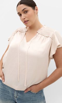 City Chic Women's Drama Queen Short Sleeve Shirt