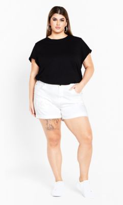 City Chic Women's Ripped Love Short