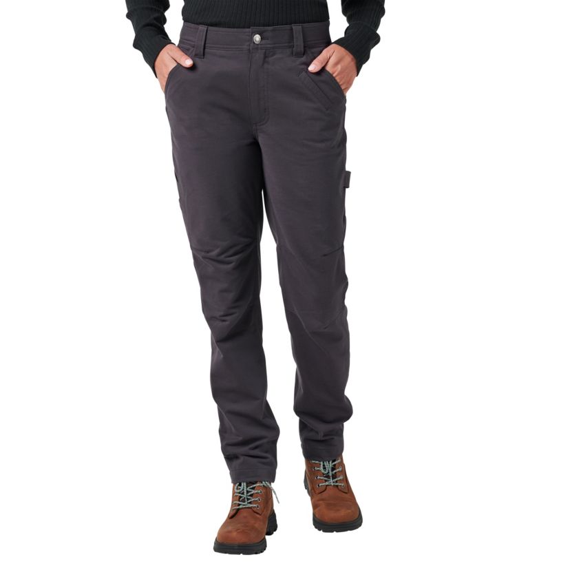 Womens Lucky Brand Workwear Canvas Carpenter Work Pant with Inner Comfort Fit Waist