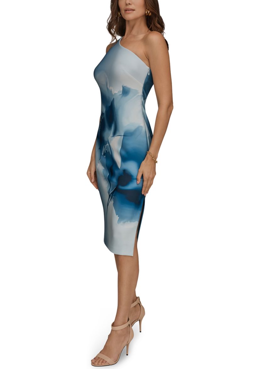 Donna Karan New York Women's One Shoulder Floral Midi Dress | Belk