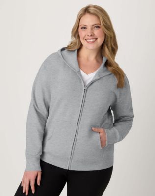 Hanes EcoSmart Women's Full-Zip Fleece Hoodie