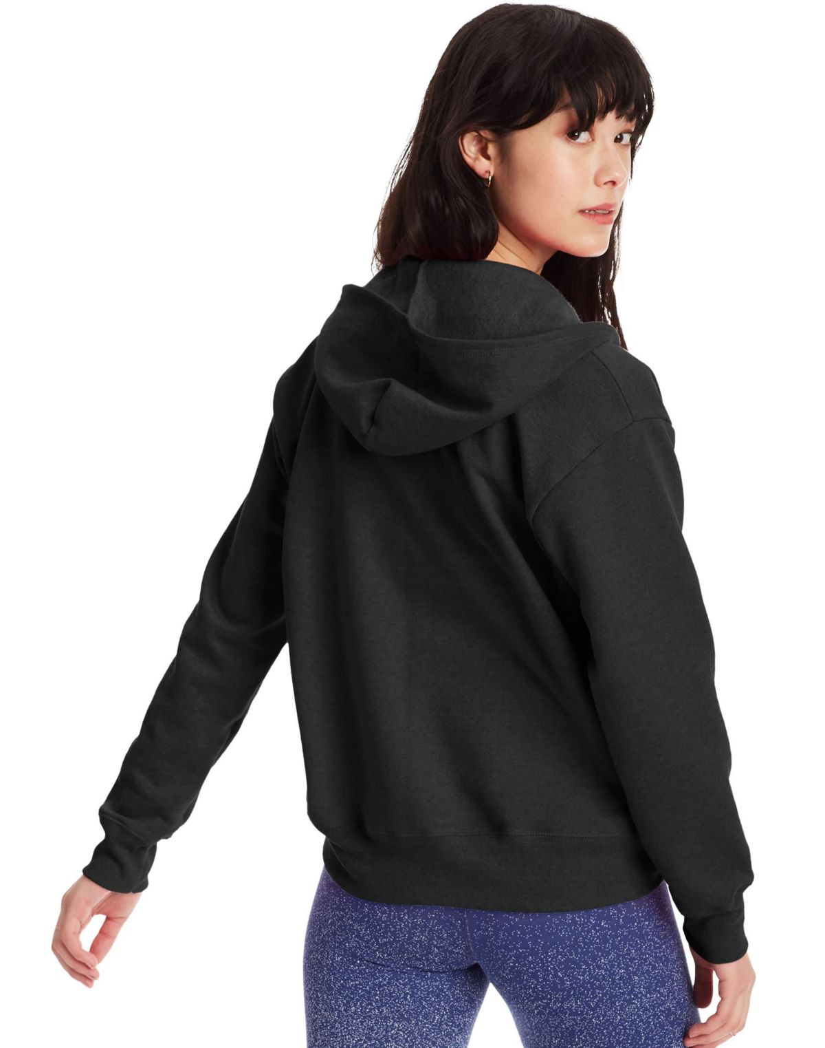 Hanes EcoSmart Womens Full-Zip Fleece Hoodie