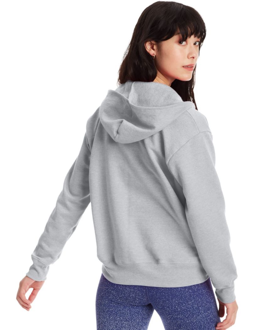 Hanes EcoSmart Womens Full-Zip Fleece Hoodie