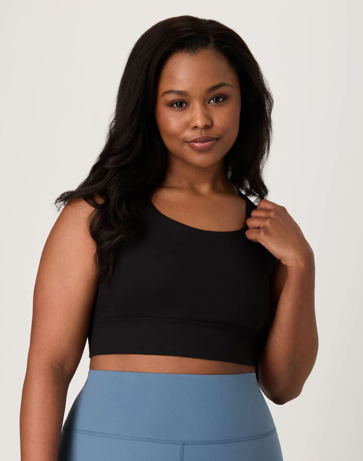 Moves Womens Crop Sports Bra, Racerback