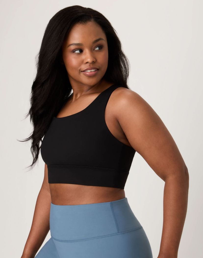 Moves Womens Crop Sports Bra, Racerback