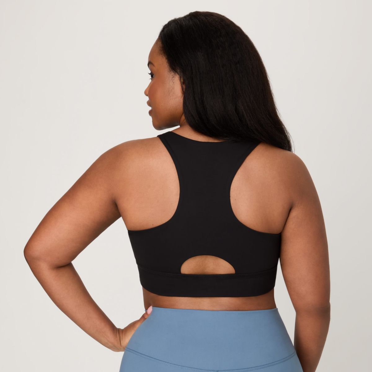 Moves Womens Crop Sports Bra, Racerback