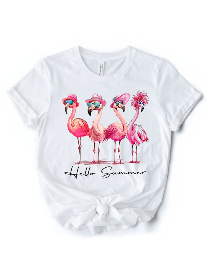 【美品】VICTORIA BECKHAM 半袖Tシャツ Sフラミンゴ柄 美品 ヴィクトリア・ベッカム フラミンゴ柄 半袖Tシャツ 水色 - メルカリ