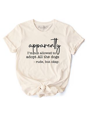 OrnamentallyYou Women's Funny Dog Lover Adopt All the Dogs Tee, 2XL