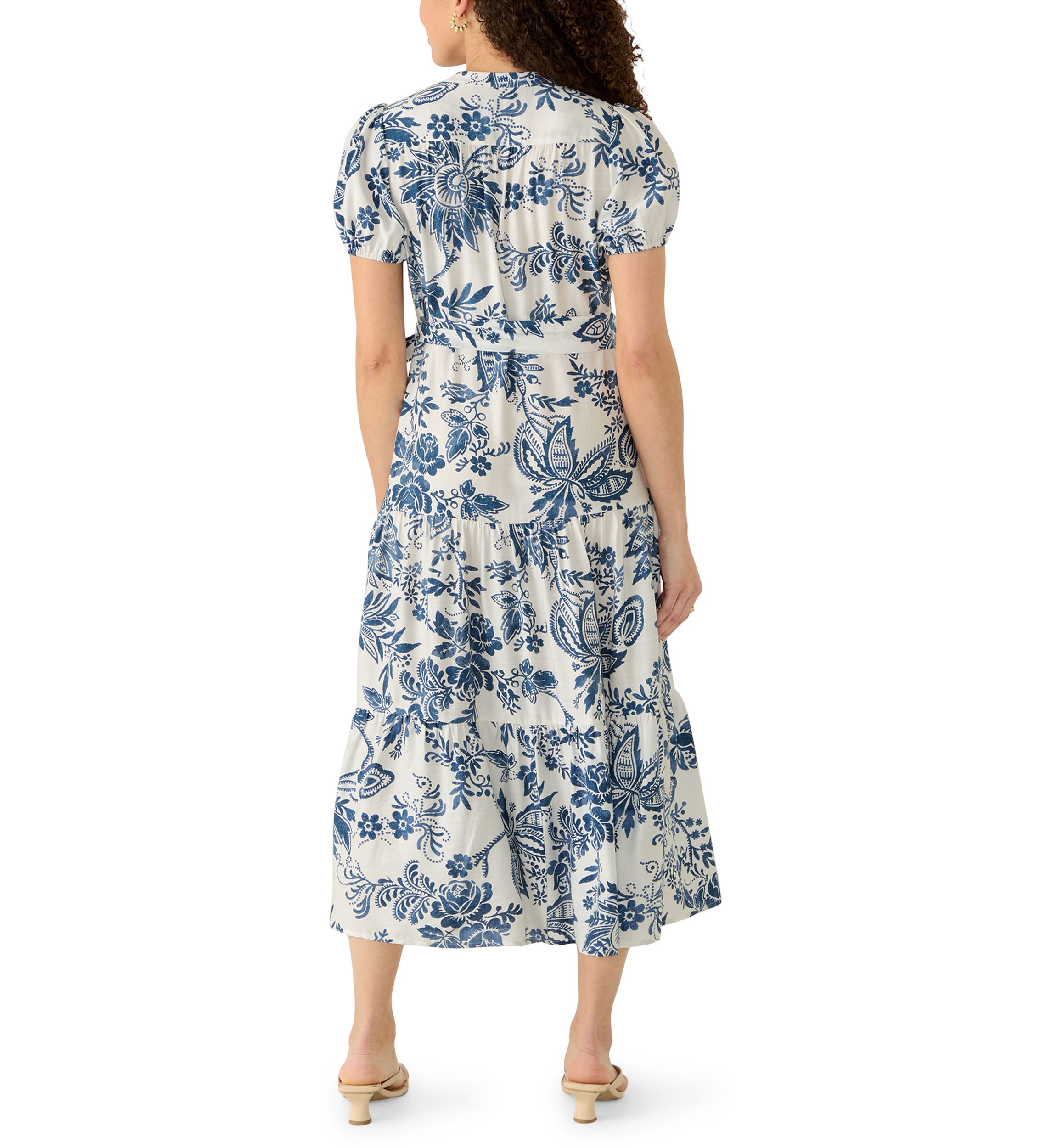 long sleeve maxi tea dress Pippa Foxtail Multicolor Maxi Dress