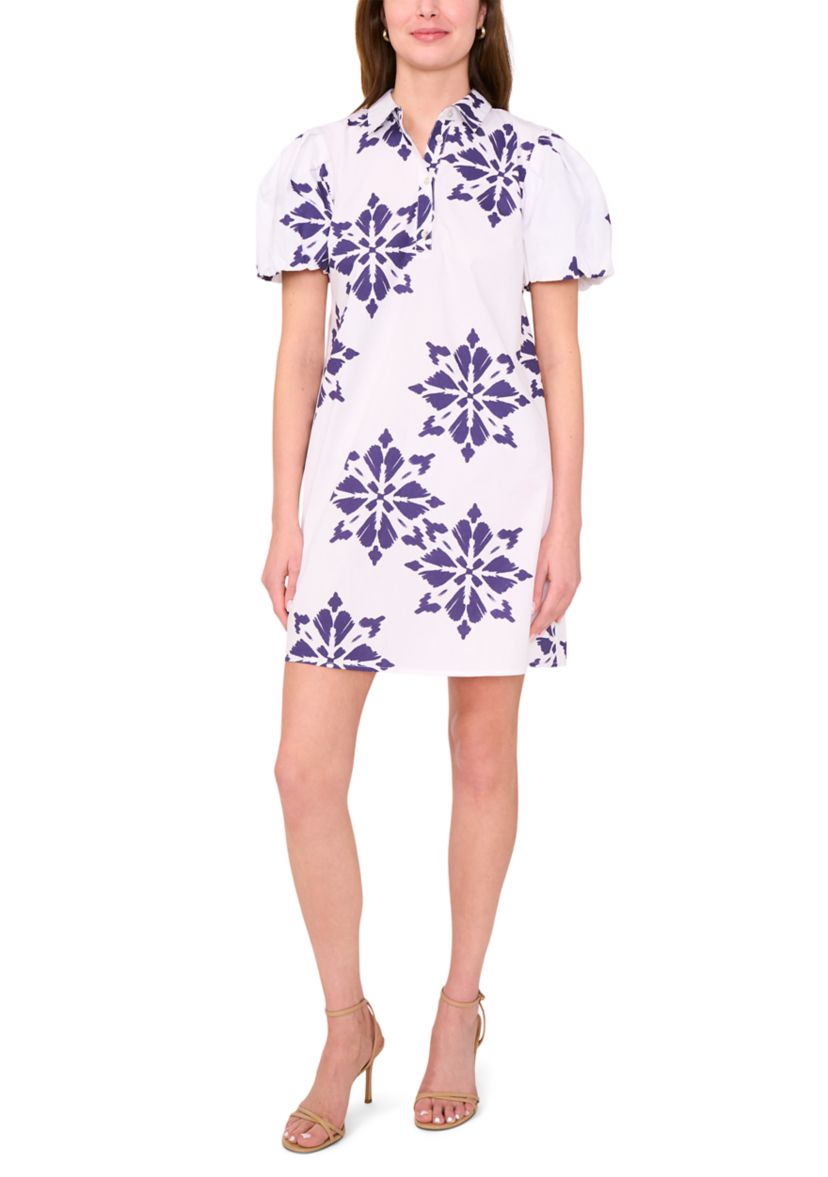 msk short sleeve shirt dress Msk Women's Petite Short Sleeve Button Collar Dress, PM, Cotton