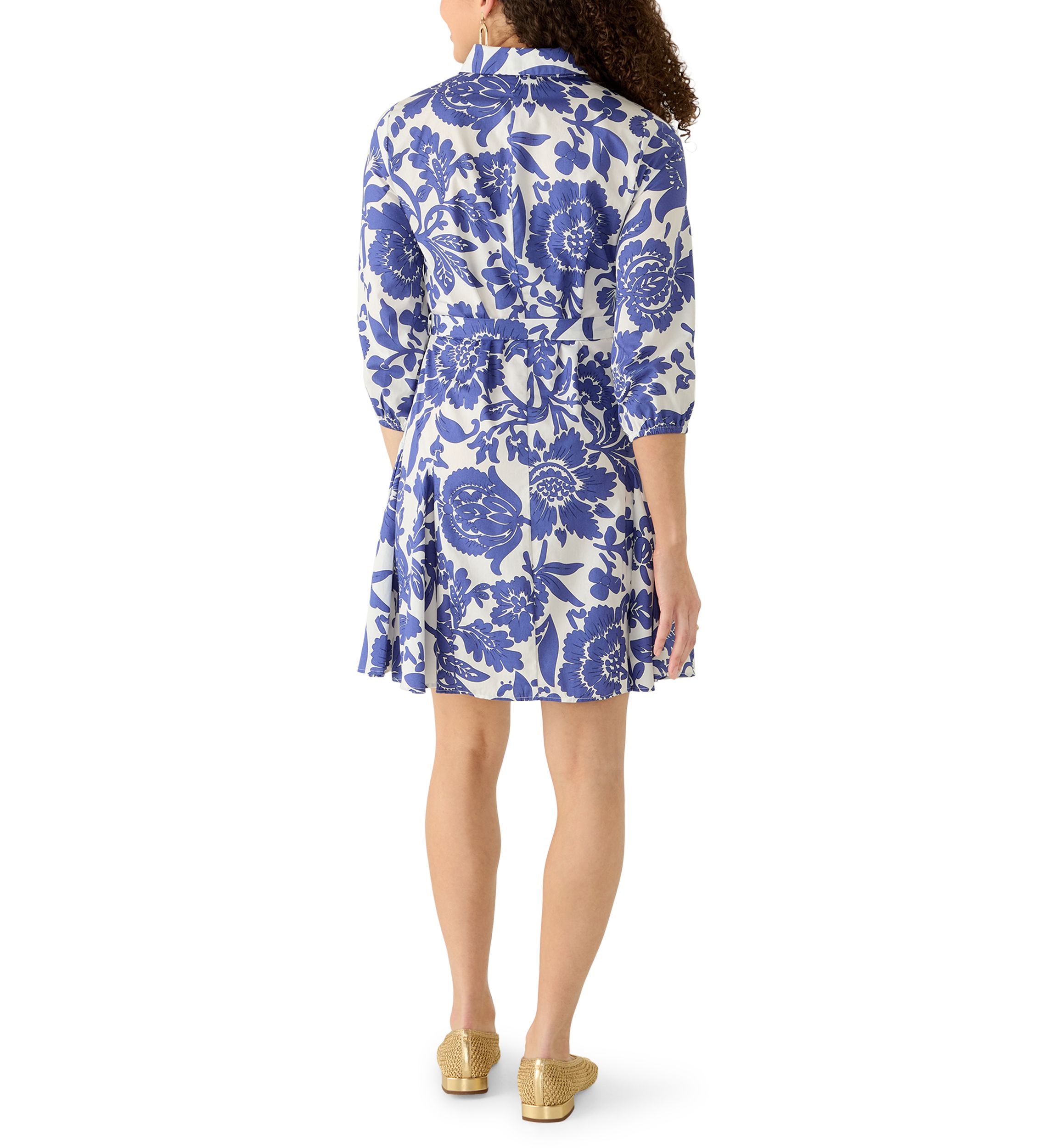 MSK Petite Long Sleeve Tie Waist Dress with Godets | Belk