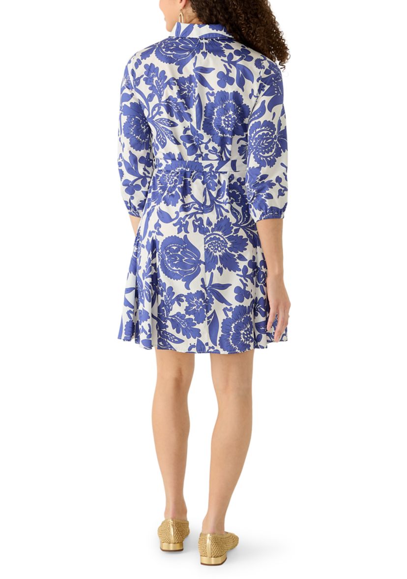 MSK Petite Long Sleeve Tie Waist Dress with Godets | Belk