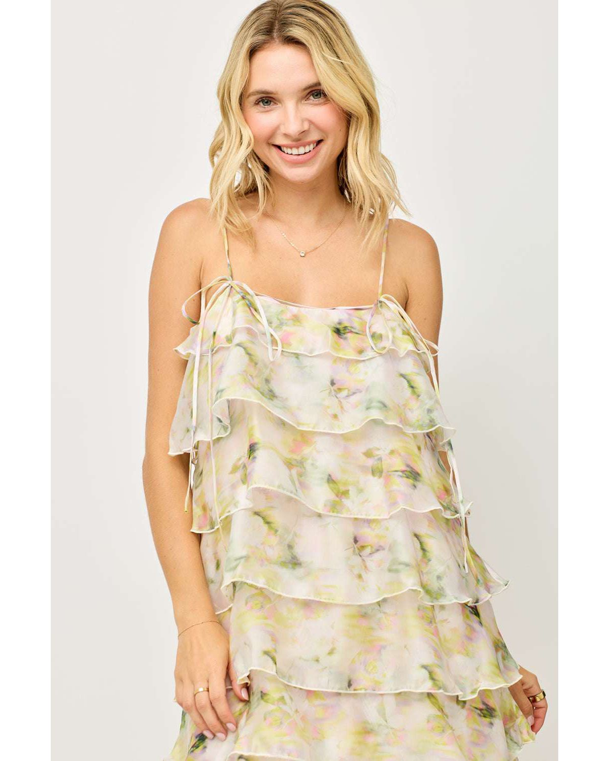 Ruffle Tiered Midi Dress