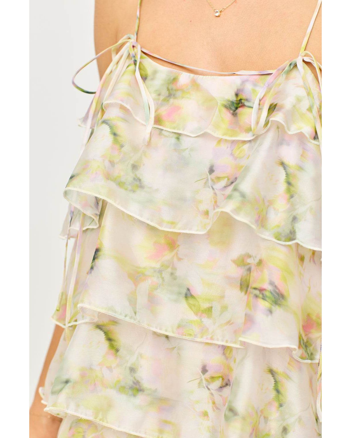 Ruffle Tiered Midi Dress