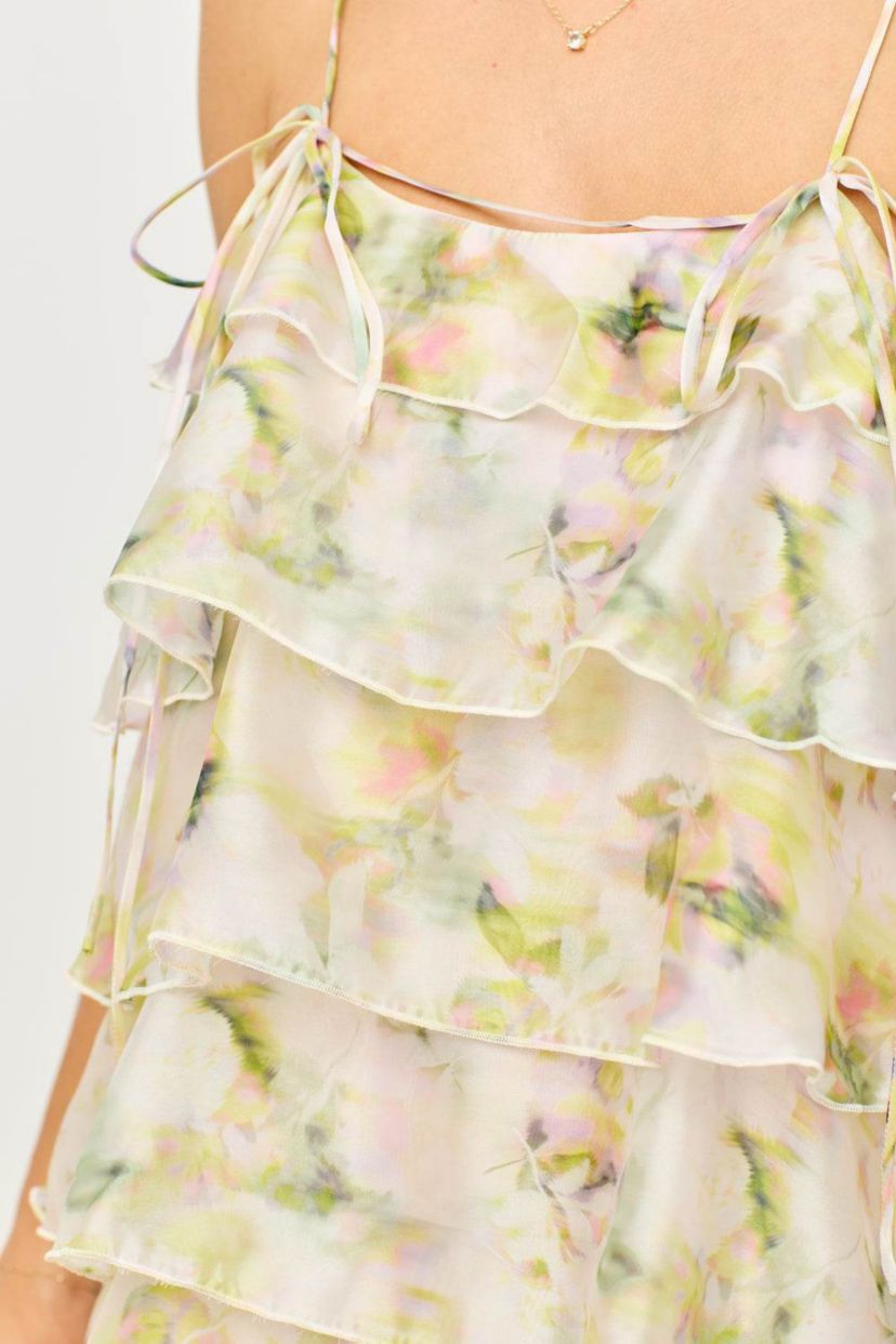 Ruffle Tiered Midi Dress