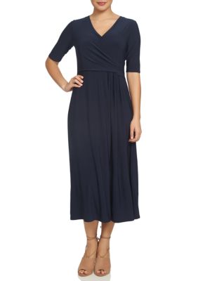 CHAUS Wrap Midi Dress | belk