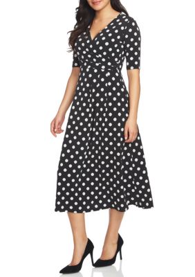 CHAUS Dot Wrap Dress | belk