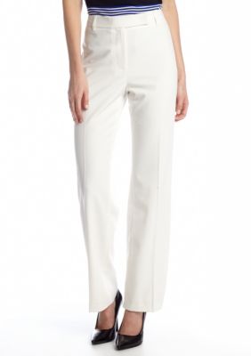 kim rogers petite stripe flare leg pant