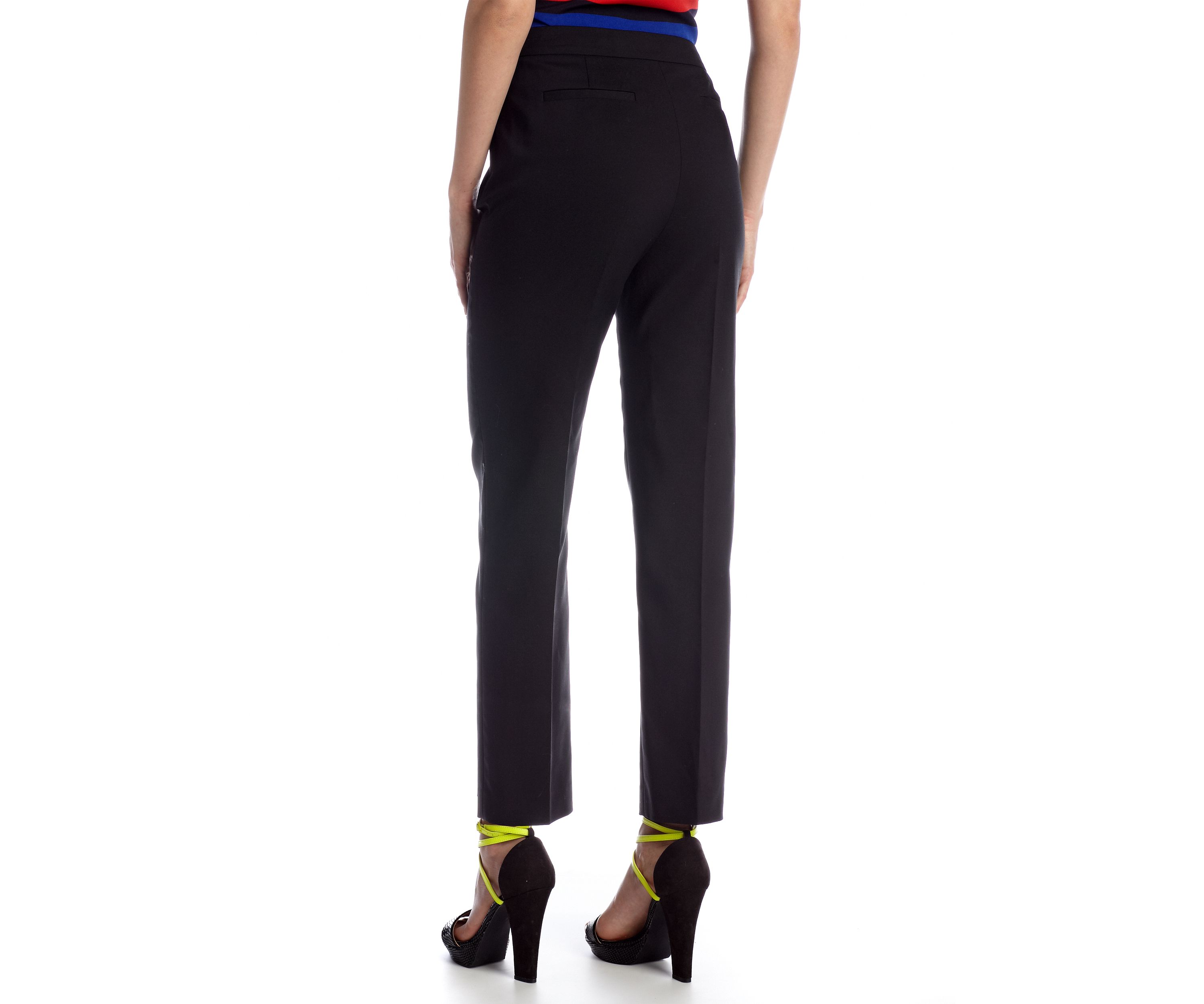 Doubleweave Side Zip Ankle Pants
