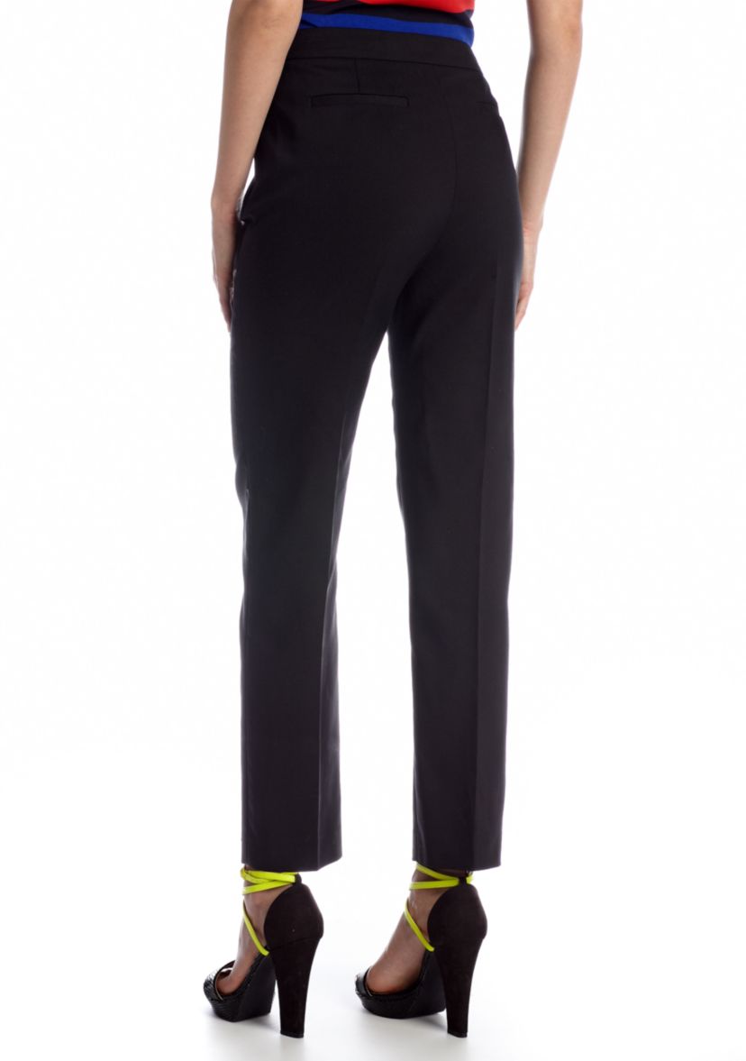 Doubleweave Side Zip Ankle Pants