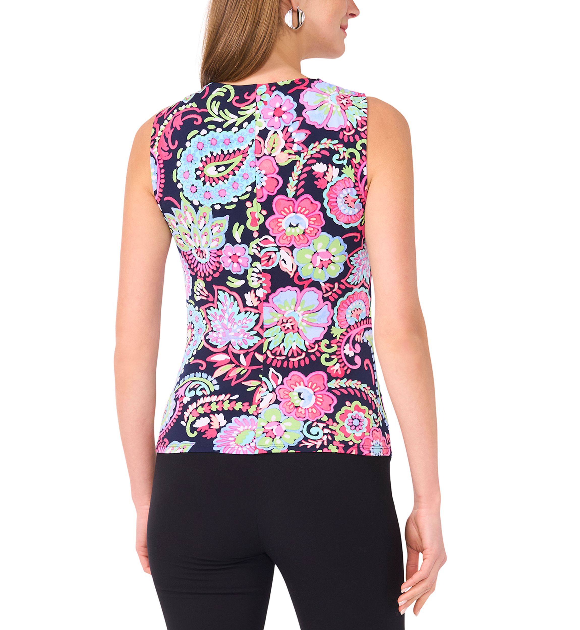 Womens Asymmetrical Sleeveless Top