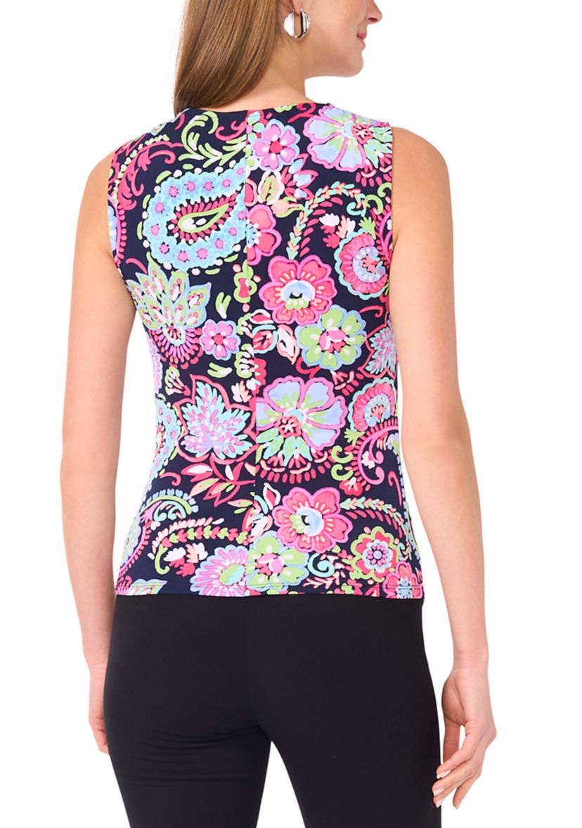 Womens Asymmetrical Sleeveless Top