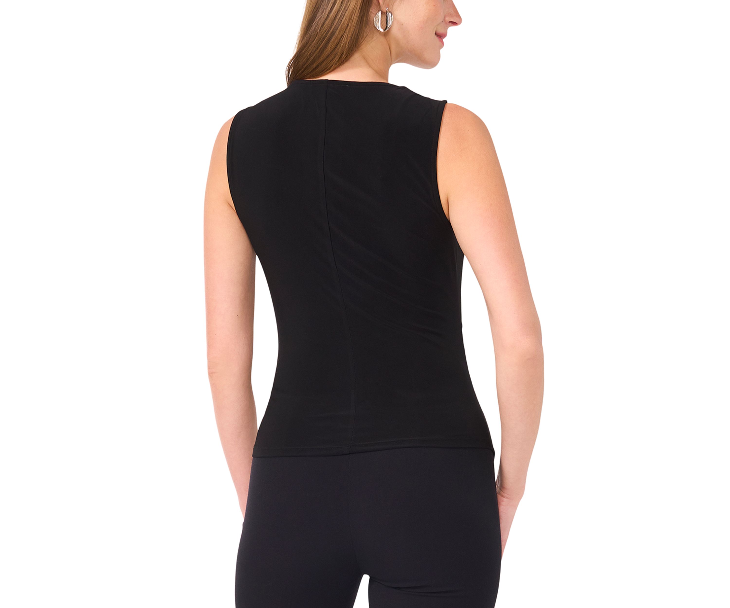 Womens Asymmetrical Sleeveless Top