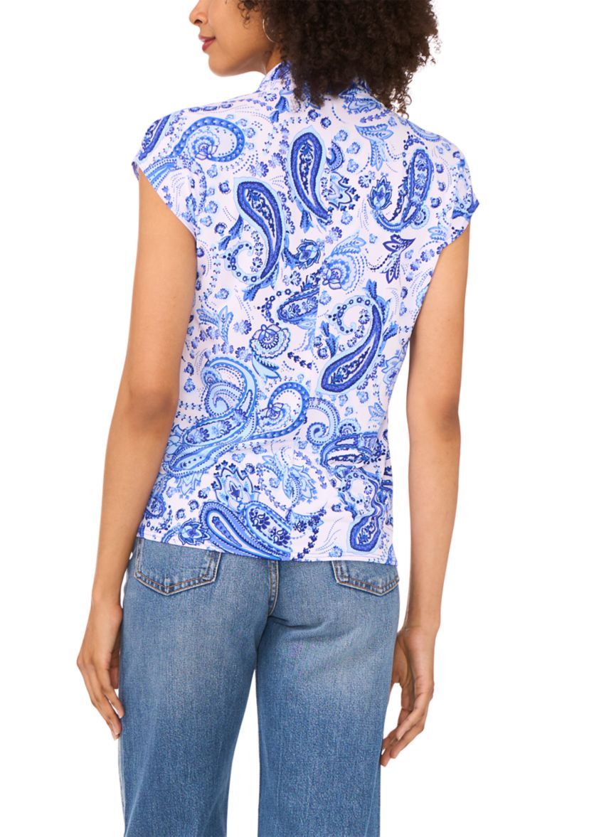 Womens Short Sleeve Surplus Top