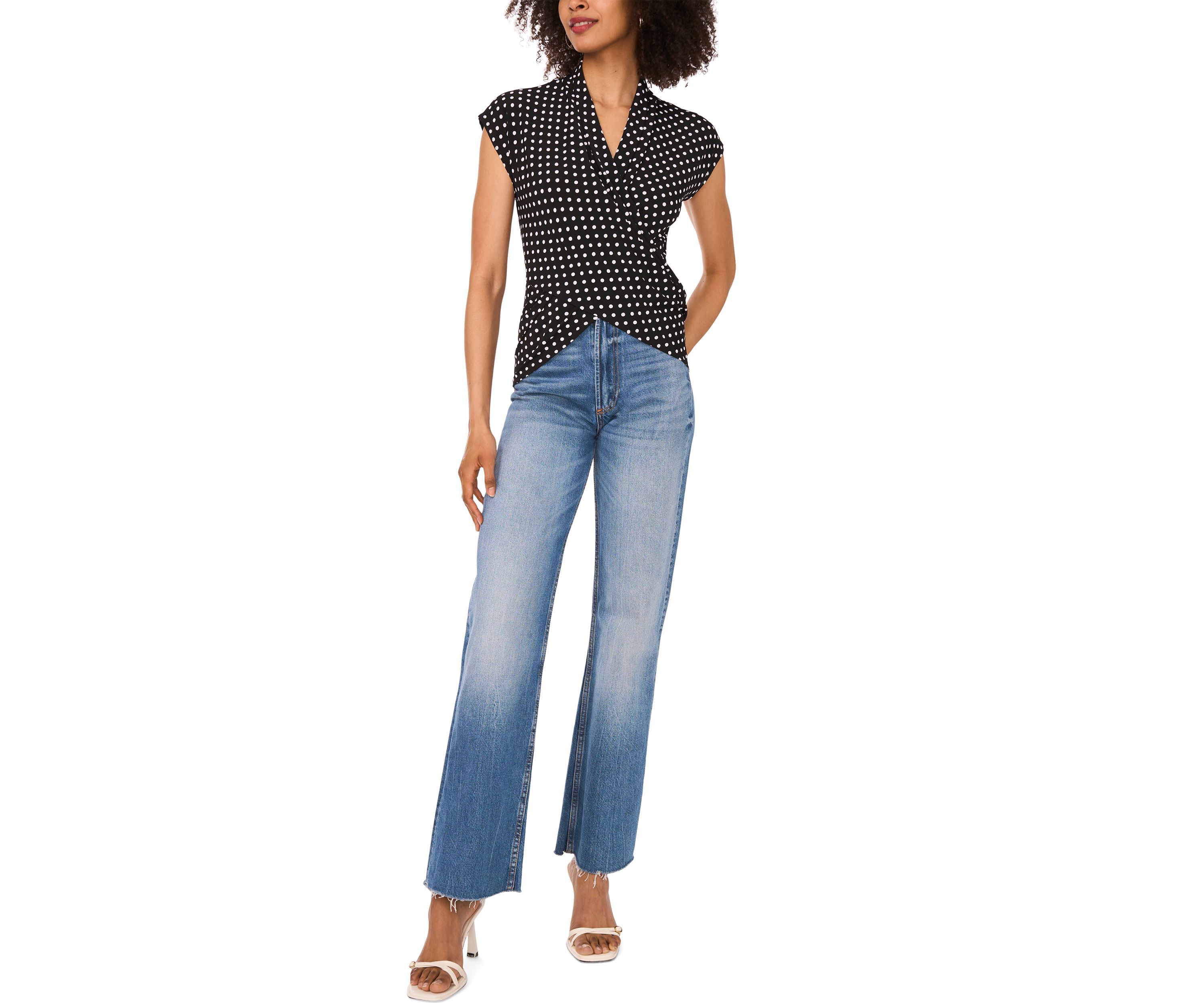 Womens Short Dolman Sleeve Surplus Top 