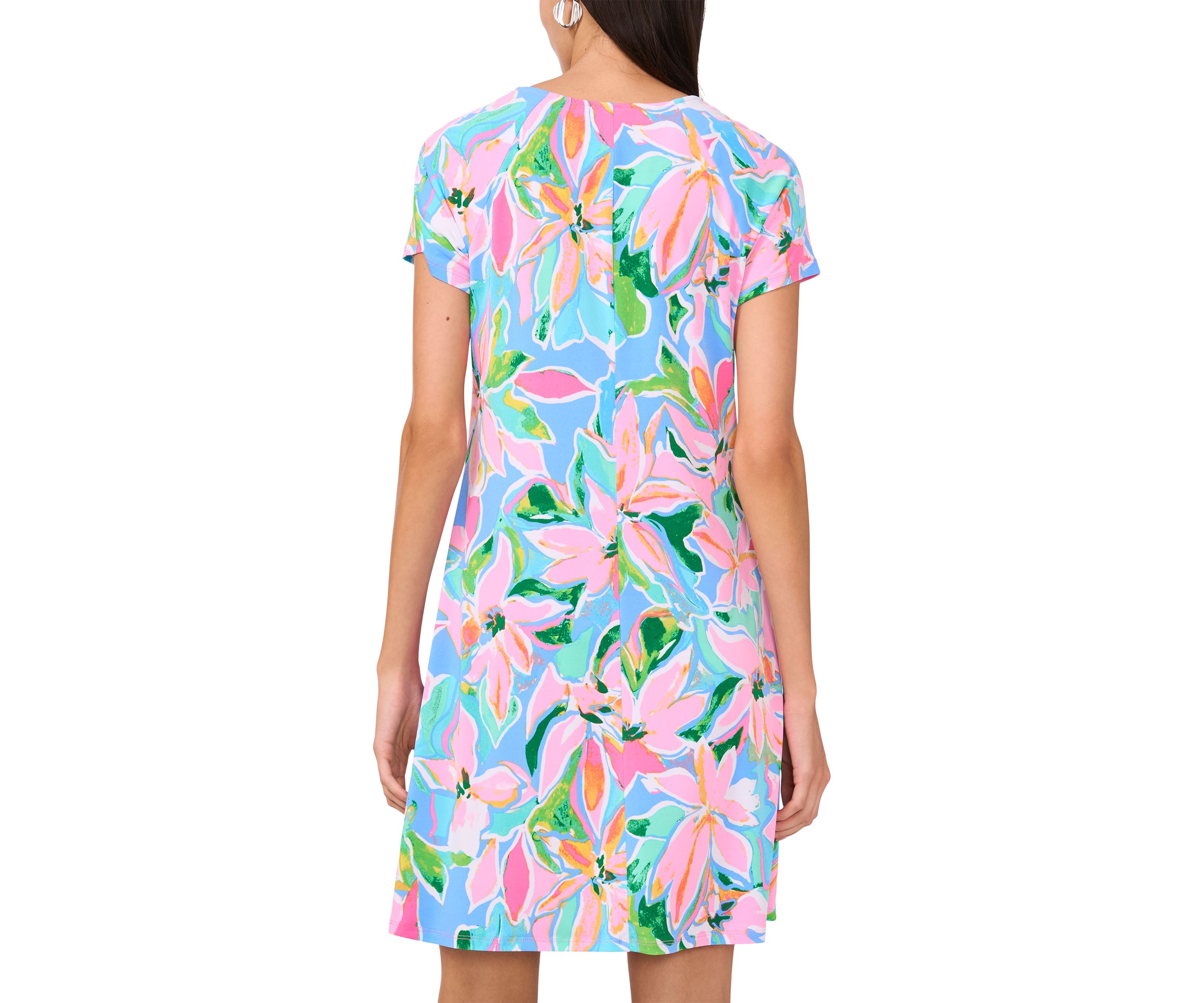 Womens Hardware Printed Dress