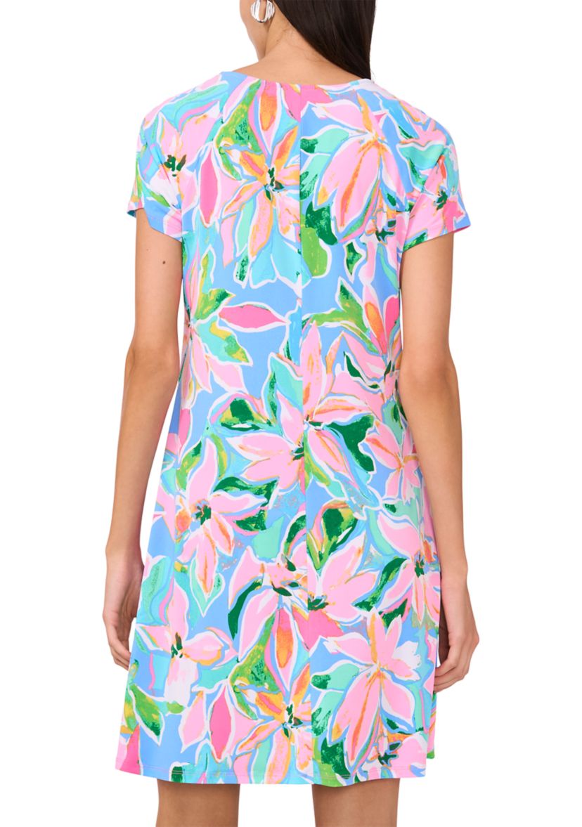 Womens Hardware Printed Dress
