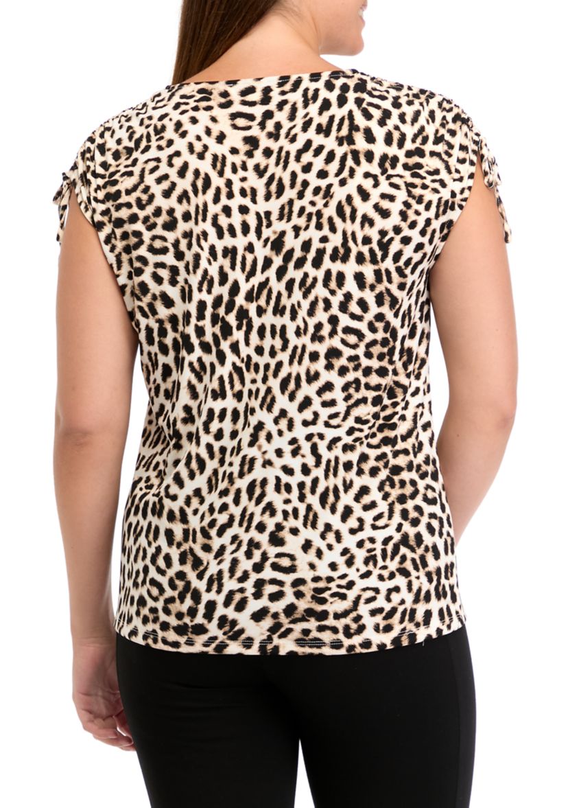 Womens Drawstring Shoulder Top